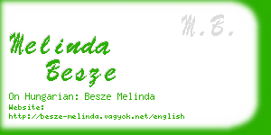 melinda besze business card